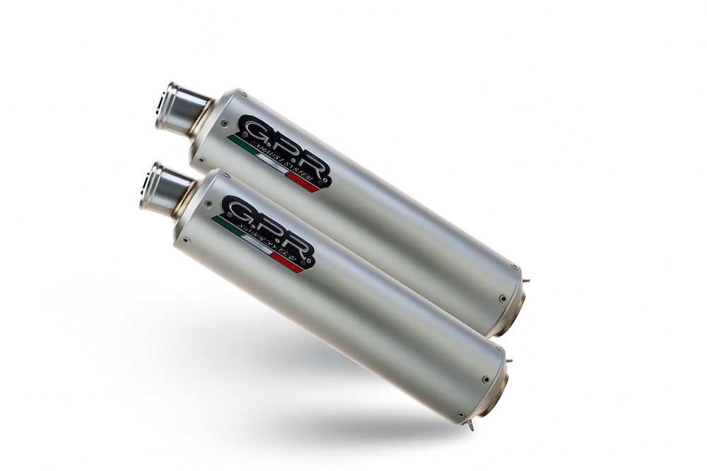 GPR exhaust compatible with Ducati Monster S2R  2004-2007, Inox Tondo, Dual racing slip-on exhaust including link pipes 