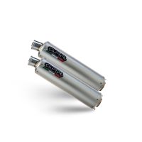 GPR exhaust compatible with Ducati Monster S2R  2004-2007, Inox Tondo, Mid-full system exhaust with dual homologated and legal silencers, including removable db killer 