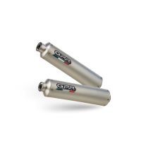 GPR exhaust compatible with Ducati Monster S2R  2004-2007, Titanium Tondo, Mid-full system exhaust with dual homologated and legal silencers, including removable db killer 