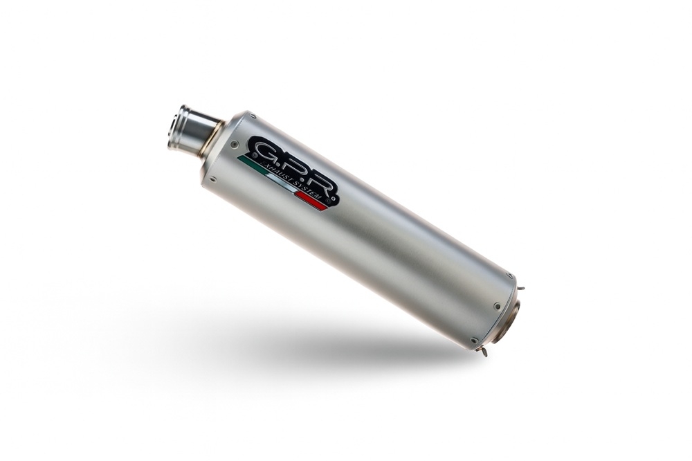 GPR exhaust compatible with Kawasaki ZX-7R 2001-2002, Inox Tondo, Homologated legal bolt-on silencer including removable db killer 