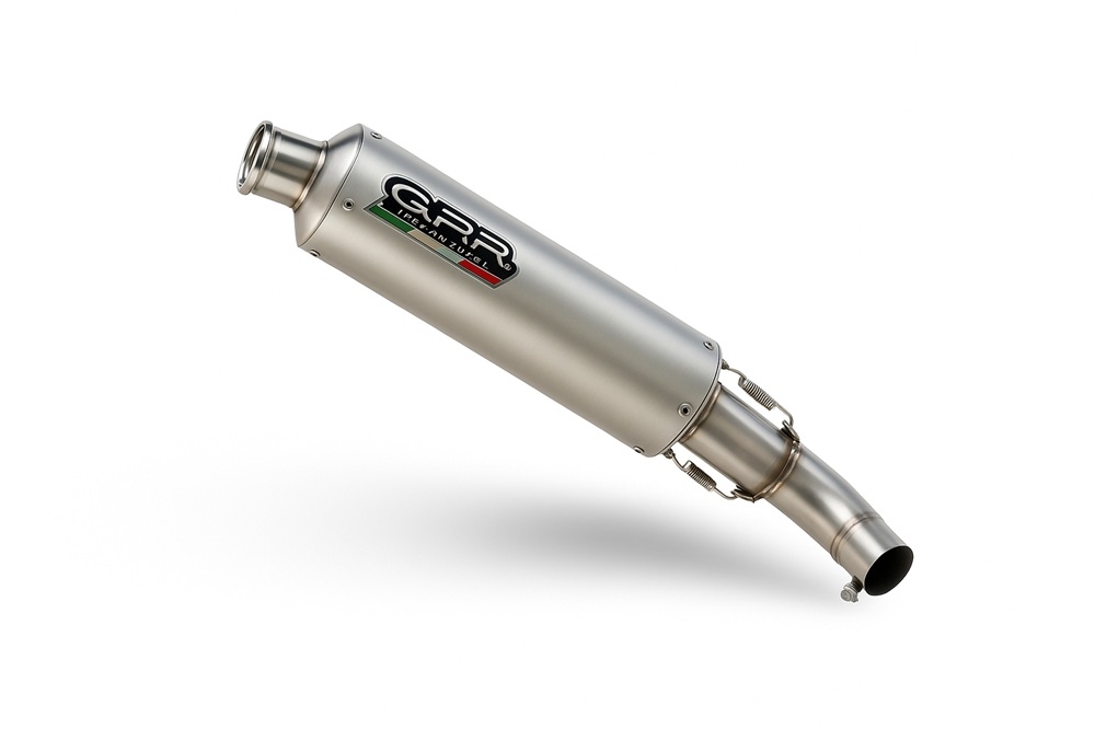 GPR exhaust compatible with Ducati Monster S2R  2004-2007, Inox Tondo, Dual racing slip-on exhaust including link pipes 