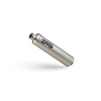 GPR exhaust compatible with Hyosung Comet 250 GT - R 2001-2014, Inox Tondo, Homologated legal bolt-on silencer including removable db killer 