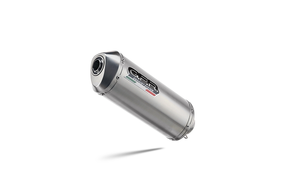 Exhaust compatible with Triumph Speed 400 2023-2025, Satinox , Slip-on exhaust including removable db killer and link pipe, EPA-compliant 