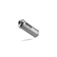 GPR exhaust compatible with Aprilia Caponord 1200 2013-2016, Satinox, Homologated legal slip-on exhaust including removable db killer and link pipe 