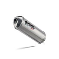 Exhaust compatible with Triumph Speed 400 2023-2025, Satinox , Slip-on exhaust including removable db killer and link pipe, EPA-compliant 