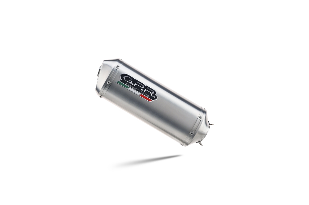 Exhaust compatible with Triumph Speed 400 2023-2025, Satinox , Slip-on exhaust including removable db killer and link pipe, EPA-compliant 