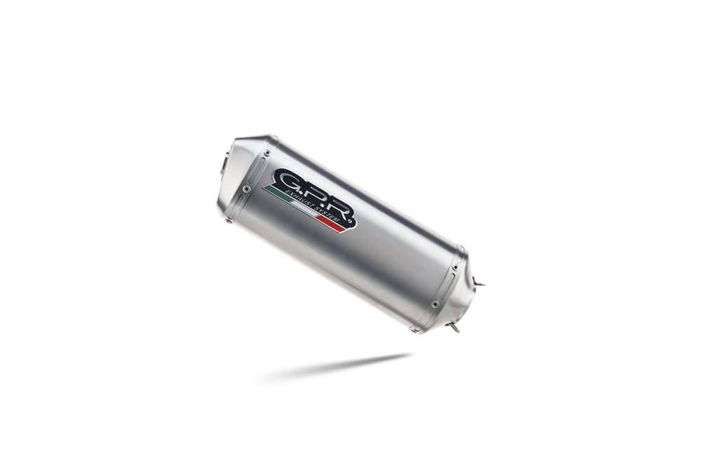Exhaust compatible with Yamaha Tracer 7 2021-2024, Satinox , Full system exhaust, including removable db killer 