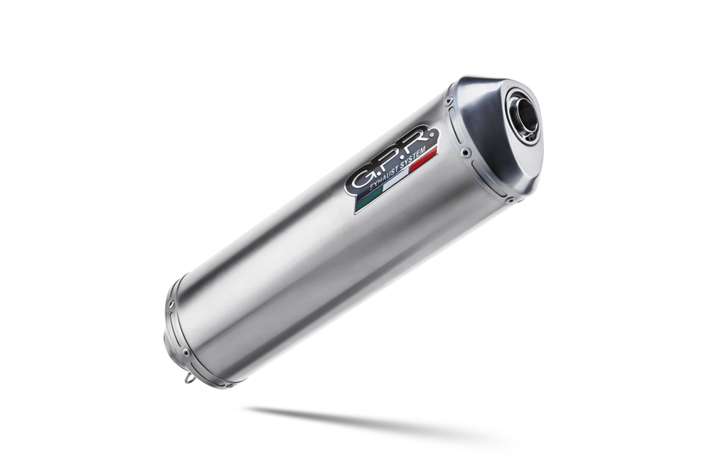 Exhaust compatible with Bmw F650GS 2000-2003, Satinox , Slip-on exhaust including removable db killer and link pipe, EPA-compliant 
