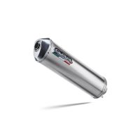 GPR exhaust compatible with Aprilia Tuareg 660 2021-2024, Satinox , Homologated legal slip-on exhaust including removable db killer and link pipe 