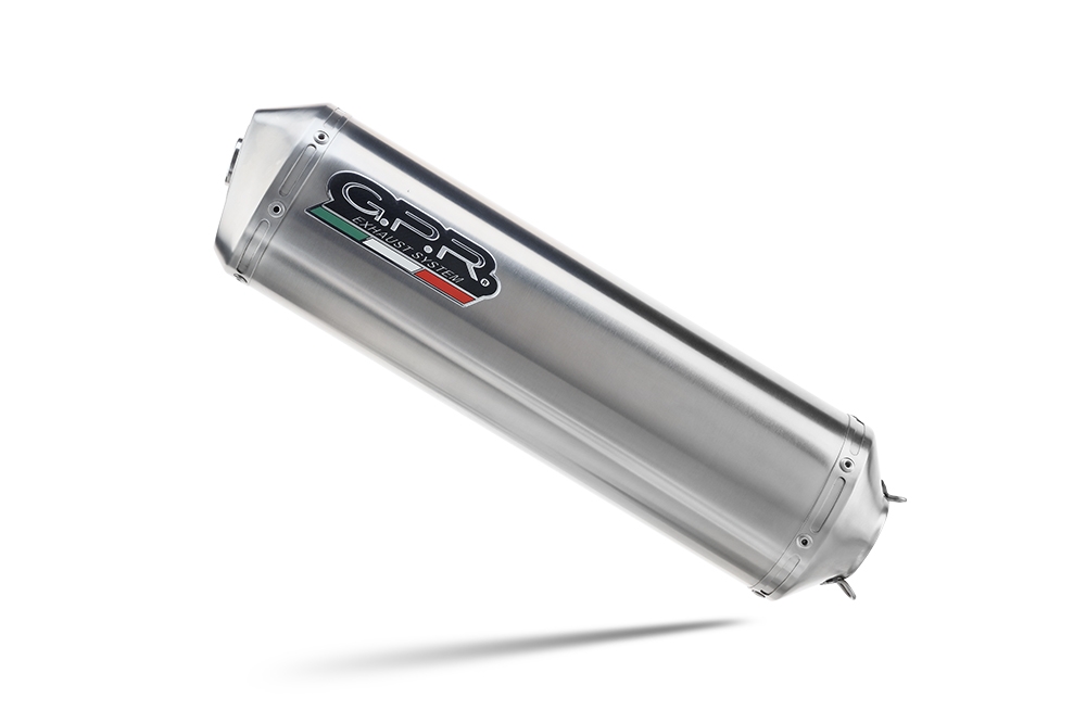 Exhaust compatible with Triumph Tiger 900 GT / Pro / Rally Pro 2024-2025, Satinox , Slip-on exhaust including removable db killer and link pipe, not EPA-compliant 