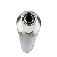 Exhaust compatible with Triumph Speed 400 2023-2025, Satinox , Slip-on exhaust including removable db killer and link pipe, EPA-compliant 