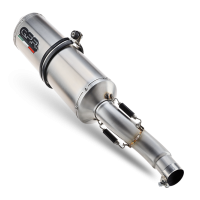 Exhaust compatible with Yamaha Tracer 7 2021-2024, Satinox , Full system exhaust, including removable db killer 