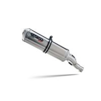GPR exhaust compatible with Kawasaki Versys 650 2006-2014, Satinox , Homologated legal slip-on exhaust including removable db killer and link pipe 