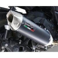 GPR exhaust compatible with Honda Sh 350 I.E. 2021-2023, Furore-X Scooter, Homologated legal slip-on exhaust system, including removable db killer and catalyst 