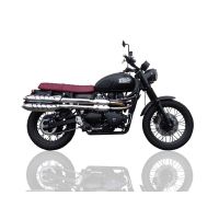 GPR exhaust compatible with Triumph Scrambler 900 2006-2014, Deeptone Inox, Dual Homologated legal slip-on exhaust including removable db killers and link pipes 