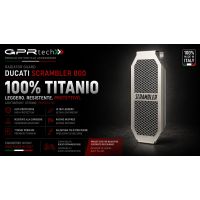 GPR TECH compatible with  Ducati Scrambler 800 2017/2020 e4 GPR TECH Titanium radiator guard  