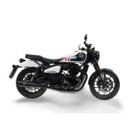 GPR exhaust compatible with Royal Enfield Shotgun 650 2024-2025, Ultracone Nero, Double Racing slip-on exhaust including link pipe 