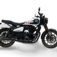 Exhaust compatible with Royal Enfield Shotgun 650 2024-2025, Ultracone Black, Dual slip-on exhausts including removable db killers and link pipes 