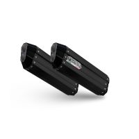 GPR exhaust compatible with Bmw K 1600 Gtl 2021-2024, Hyper Sonic Black Titanium, Homologated legal slip-on exhaust including removable db killer and link pipe 