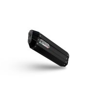 GPR exhaust compatible with Voge 900DSX 2024-2025, Hyper Sonic Black Titanium, Homologated legal slip-on exhaust including removable db killer and link pipe 