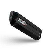 Exhaust compatible with Triumph Tiger 900 GT / Pro / Rally Pro 2024-2025, Hyper Sonic Black Titanium, Slip-on exhaust including removable db killer and link pipe, EPA-compliant 