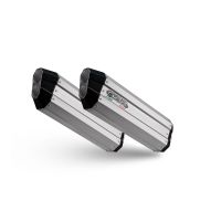 GPR exhaust compatible with Bmw K 1600 Gtl 2021-2024, Hyper Sonic Titanium, Homologated legal slip-on exhaust including removable db killer and link pipe 