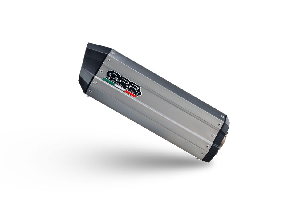 Exhaust compatible with Triumph Tiger 900 GT / Pro / Rally Pro 2024-2025, Hyper Sonic Titanium, Slip-on exhaust including removable db killer and link pipe, not EPA-compliant 