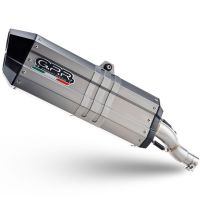 Exhaust compatible with Triumph Tiger 900 GT / Pro / Rally Pro 2024-2025, Hyper Sonic Titanium, Slip-on exhaust including removable db killer and link pipe, not EPA-compliant 