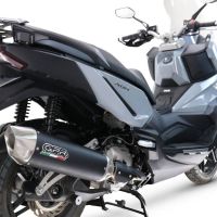 GPR exhaust compatible with  Sym ADX300 2024-2026, Furore-X Scooter, Slip-on exhaust including removable db killer, link pipe and catalyst,  EPA-compliant 