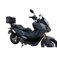 Top case GPR TECH compatible with  Sym ADX TG 400 2024/2026 e5 Plus GPR TECH Top case in aluminum, black color with specific plate included Capacity 26 LT.