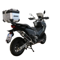 Top case GPR TECH compatible with  Bmw G 310 Gs 2017/2021 e4 GPR TECH Top case in aluminum, silver color with specific plate included Capacity 26 LT.