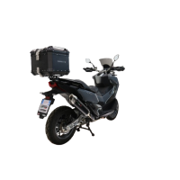 Top case GPR TECH compatible with  Sym ADX TG 400 2024/2026 e5 Plus GPR TECH Top case in aluminum, black color with specific plate included Capacity 35 LT.