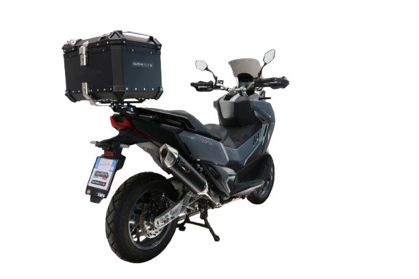 Top case GPR TECH compatible with  Bmw G 310 Gs 2017/2021 e4 GPR TECH Top case in aluminum, black color with specific plate included Capacity 45 LT.