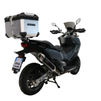 Top case GPR TECH compatible with  Bmw G 310 Gs 2017/2021 e4 GPR TECH Top case in aluminum, silver color with specific plate included Capacity 45 LT.