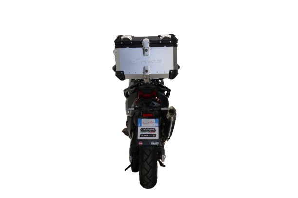 Top case GPR TECH compatible with  Bmw G 310 Gs 2017/2021 e4 GPR TECH Top case in aluminum, silver color with specific plate included Capacity 45 LT.