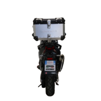 Top case GPR TECH compatible with  Bmw G 310 Gs 2017/2021 e4 GPR TECH Top case in aluminum, silver color with specific plate included Capacity 45 LT.