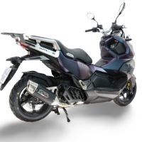 GPR exhaust compatible with Sym ADX 125 2024-2026, Furore-X Scooter, Full system exhaust including link pipe and removable db killer 