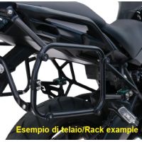 GPR TECH compatible with  Kawasaki Versys 650 2023/2026 e5 plus ver. JJDA Industry Specific rack for side cases 38 Lt + 38 Lt black color 