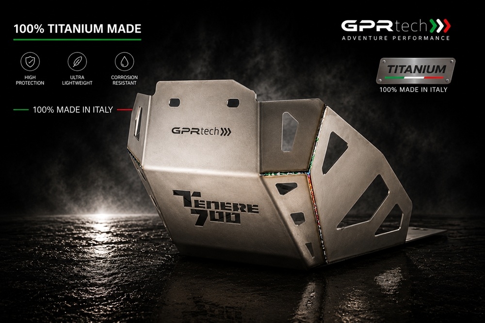 GPR TECH compatible with  Yamaha Tenere 700 2025/2026 e5 Plus GPR TECH Titanium Skid plate 