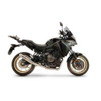GPR exhaust compatible with Yamaha Tracer 700 2016-2019, Albus Ceramic, full system exhaust legal for UK and non-EU countries including removable db killer 