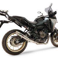 GPR exhaust compatible with Yamaha Tracer 700 2016-2019, Albus Ceramic, full system exhaust legal for UK and non-EU countries including removable db killer 