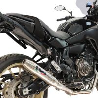 GPR exhaust compatible with Yamaha Tracer 700 2016-2019, Albus Ceramic, full system exhaust legal for UK and non-EU countries including removable db killer 