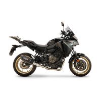 GPR exhaust compatible with Yamaha Tracer 7 2021-2024, Furore Nero, Racing full system exhaust, including removable db killer 