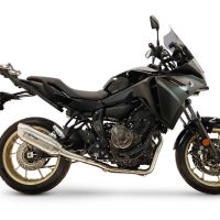 GPR exhaust compatible with Yamaha Tracer 700 2016-2019, Furore-X Inox, full system exhaust legal for UK and non-EU countries including removable db killer 