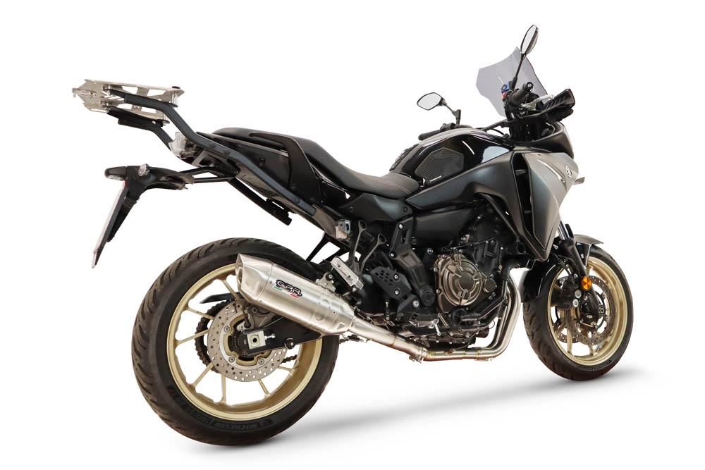 GPR exhaust compatible with Yamaha Tracer 700 2016-2019, Furore-X Inox, full system exhaust legal for UK and non-EU countries including removable db killer 