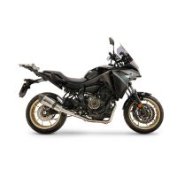 GPR exhaust compatible with Yamaha Tracer 7 2021-2024, New Grand Prix Evo Titanium, Racing full system exhaust, including removable db killer 