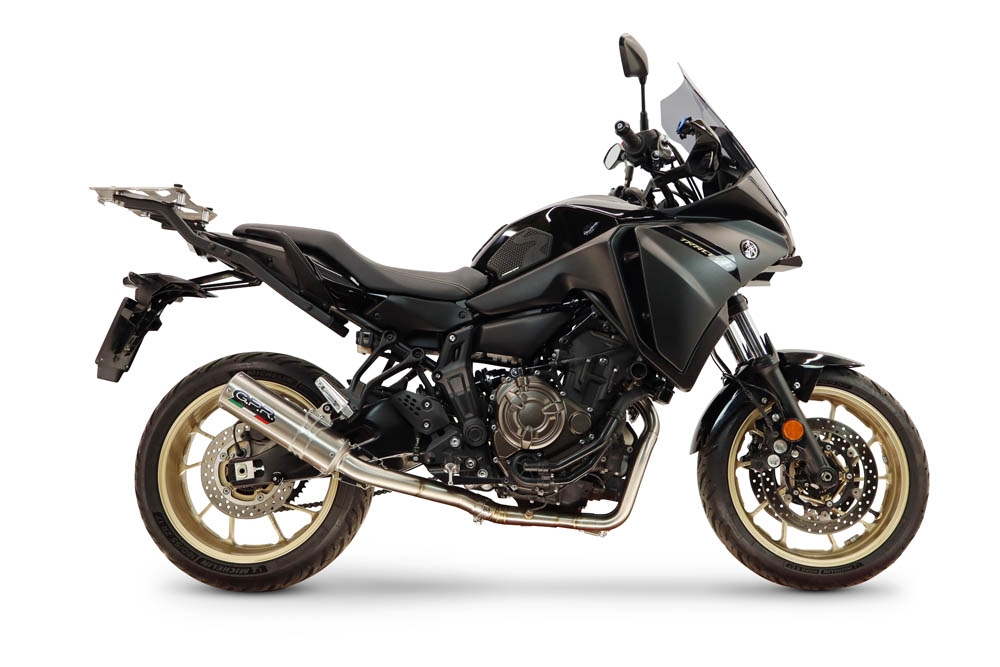 GPR exhaust compatible with Yamaha Tracer 7 GT 2020-2024, M3 Inox , Racing full system exhaust, including removable db killer 