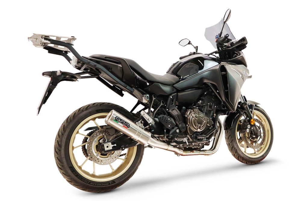 GPR exhaust compatible with Yamaha Tracer 7 GT 2020-2024, M3 Inox , Racing full system exhaust, including removable db killer 