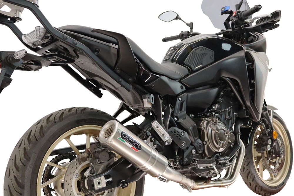 GPR exhaust compatible with Yamaha Tracer 7 GT 2020-2024, M3 Inox , Racing full system exhaust, including removable db killer 