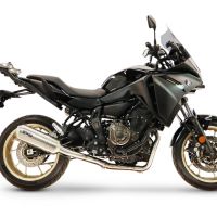 GPR exhaust compatible with Yamaha Tracer 7 2021-2024, Satinox , full system exhaust legal for UK and non-EU countries including removable db killer 